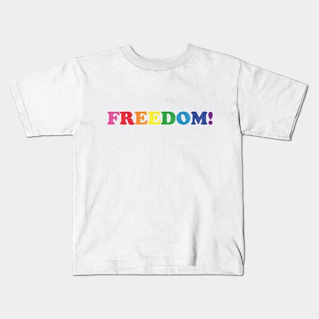 Pride Freedom Kids T-Shirt by BOEC Gear